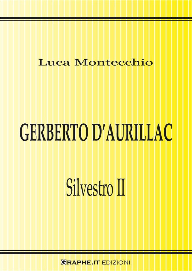 Portada de libro para Gerberto d’Aurillac. Silvestro II