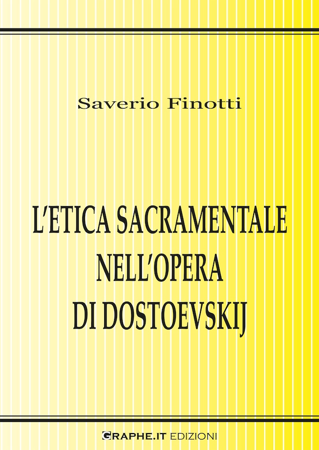 Book cover for L’etica sacramentale nell’opera di Dostoevskij