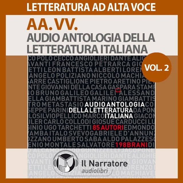 Book cover for Audio Antologia della Letteratura Italiana-Vol. II (1800-1900)