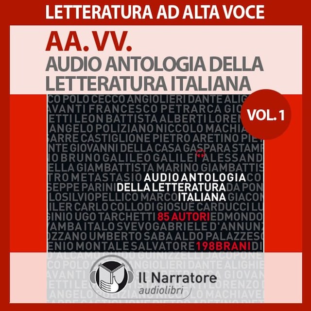 Book cover for Audio Antologia della Letteratura Italiana-Vol. I (1200-1700)