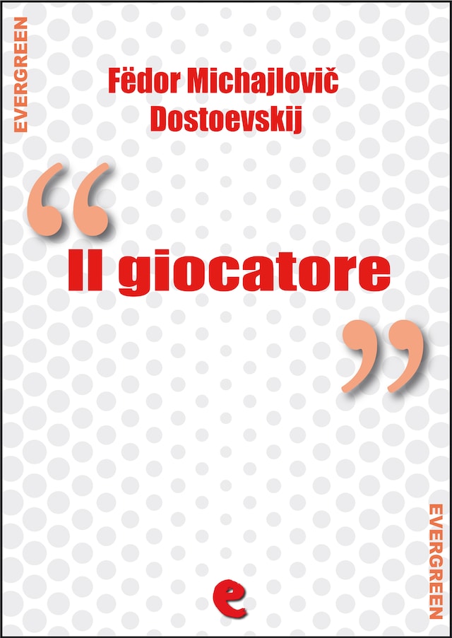 Kirjankansi teokselle Il Giocatore (Игрок)