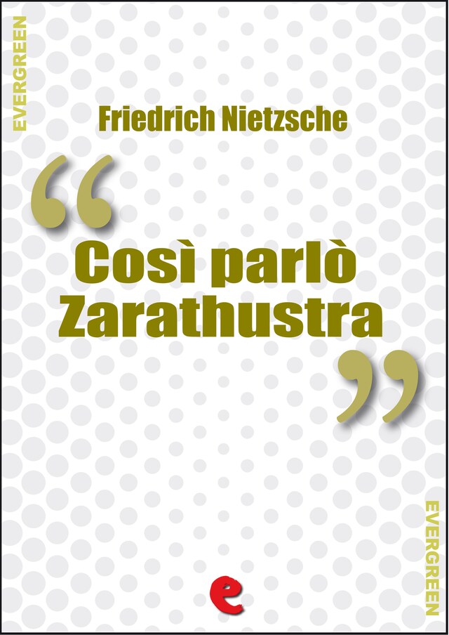 Book cover for Così Parlò Zarathustra (Also Sprach Zarathustra)