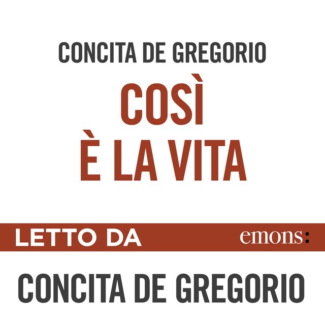 Couverture de livre pour Così è la vita