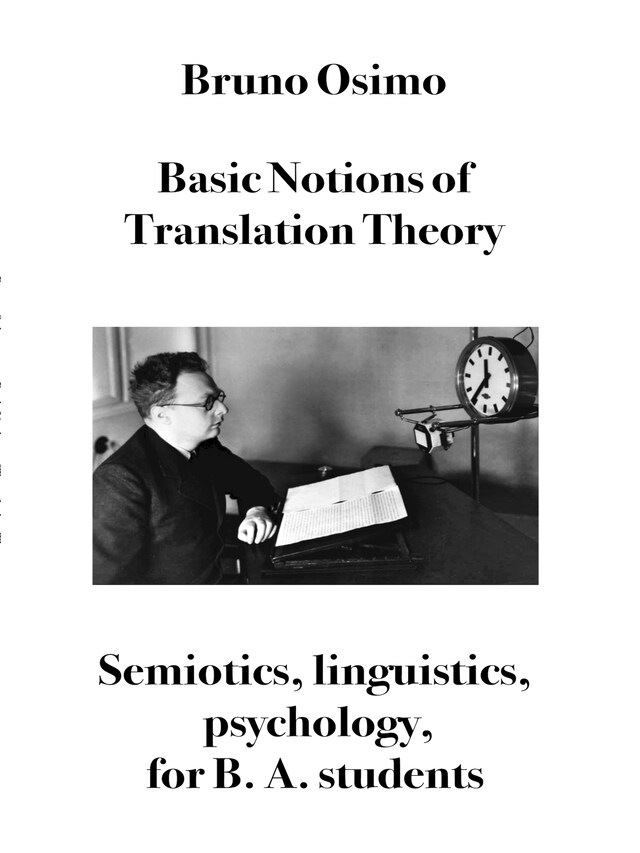 Copertina del libro per Basic notions of Translation Theory
