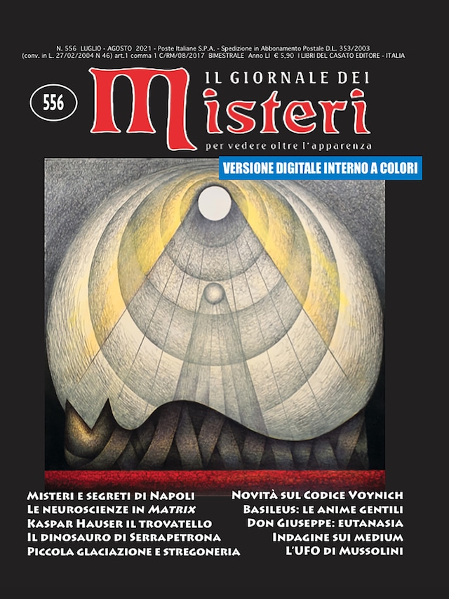 Book cover for Il Giornale dei Misteri 556 a colori