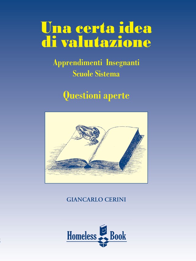 Kirjankansi teokselle Una certa idea di valutazione