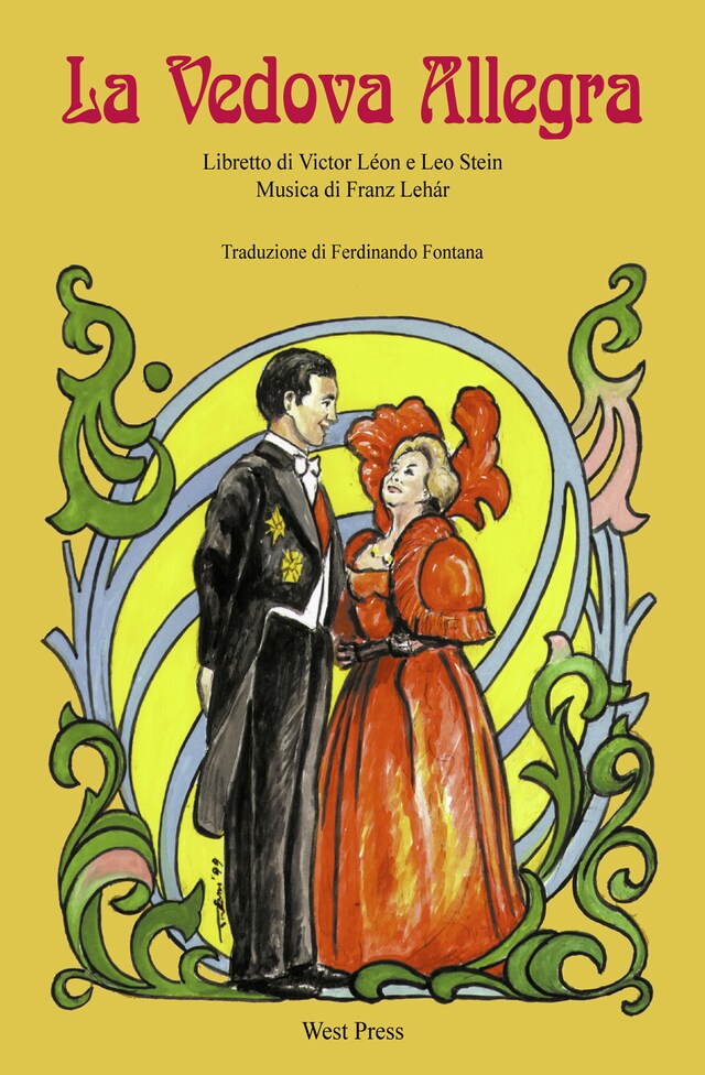 Book cover for La Vedova Allegra