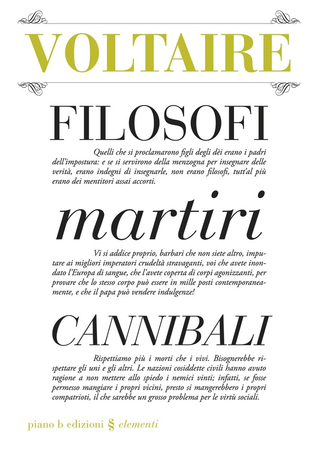 Buchcover für Filosofi martiri cannibali