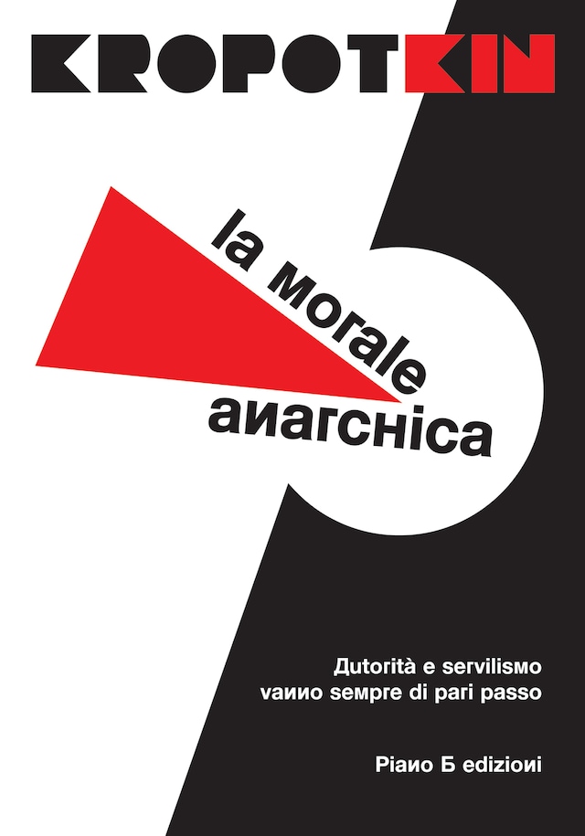 Book cover for La morale anarchica