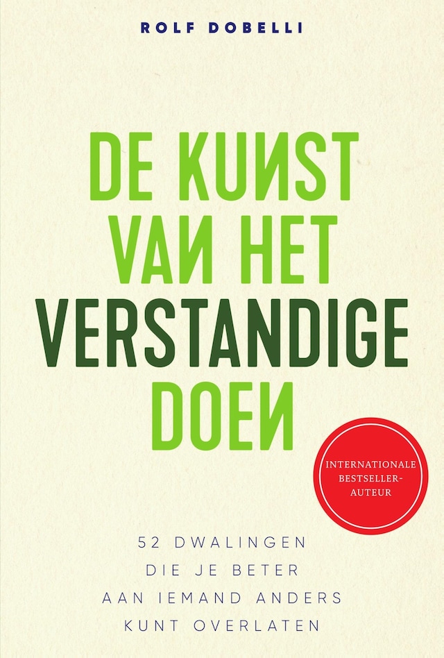 Book cover for De kunst van het verstandige doen