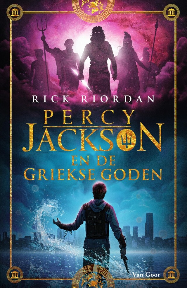 Book cover for Percy Jackson en de Griekse goden