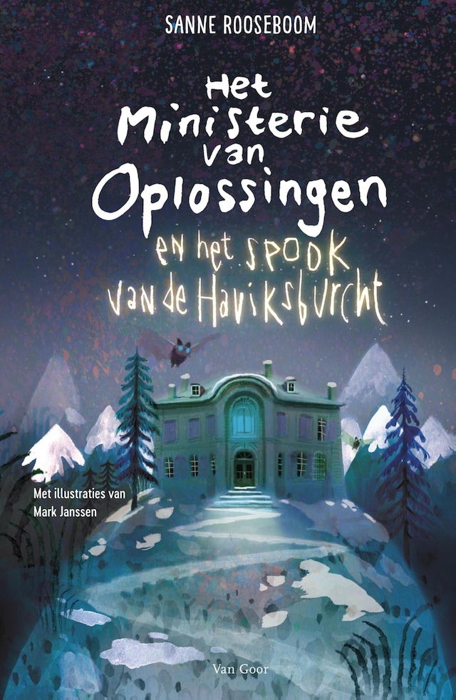 Book cover for Het Ministerie van Oplossingen en het spook van de Haviksburcht