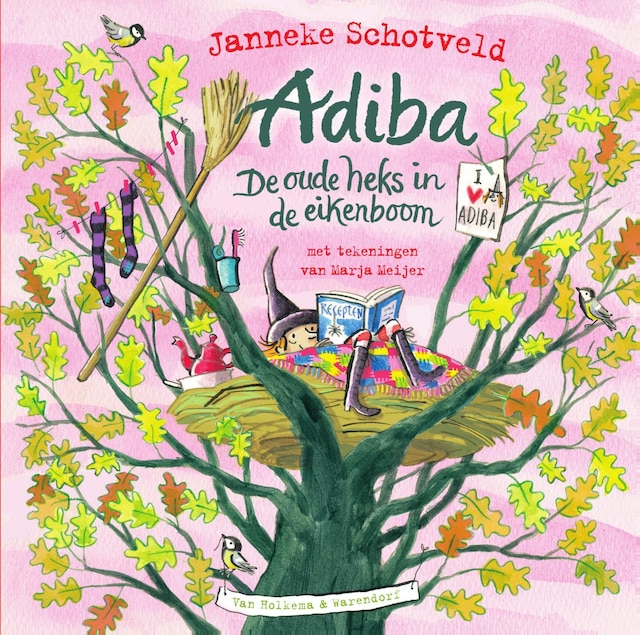 Book cover for Adiba, de oude heks in de eikenboom