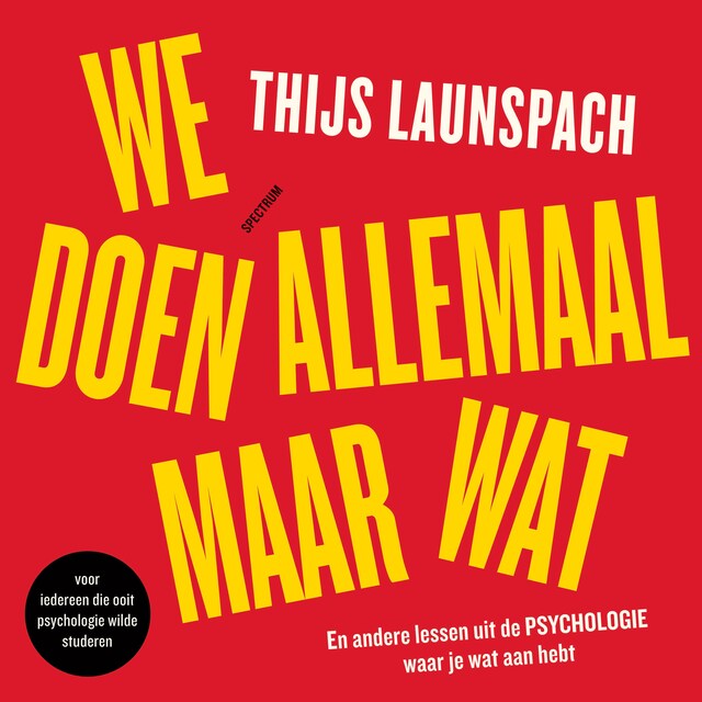 Portada de libro para We doen allemaal maar wat