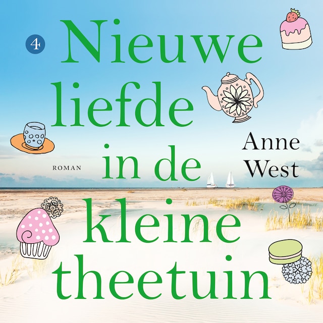 Buchcover für Nieuwe liefde in de kleine theetuin