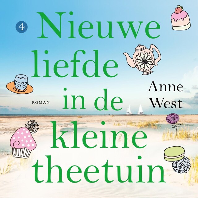 Buchcover für Nieuwe liefde in de kleine theetuin