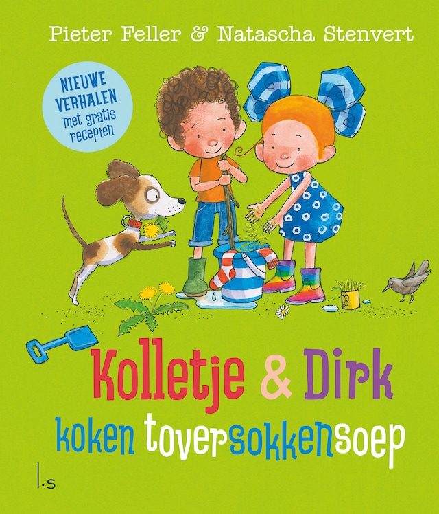 Okładka książki dla Kolletje en Dirk koken toversokkensoep