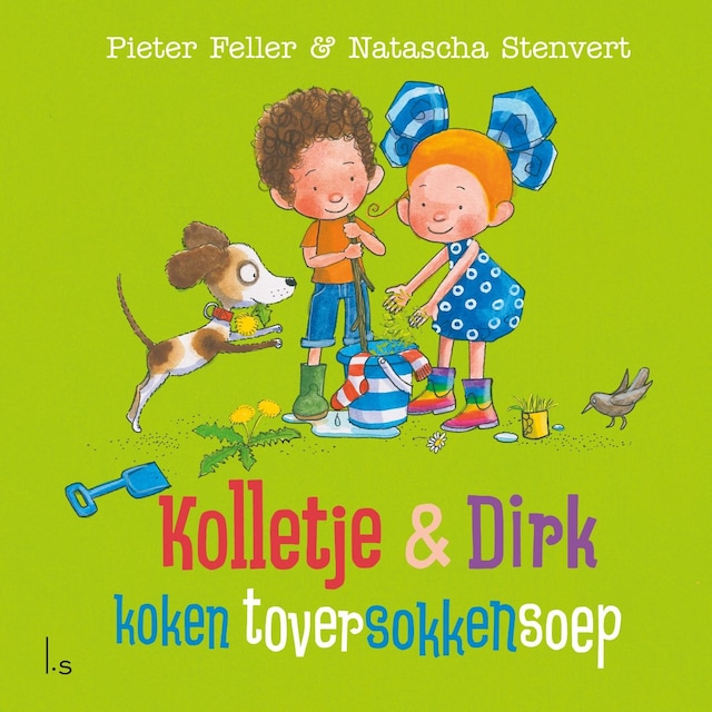 Copertina del libro per Kolletje & Dirk koken toversokkensoep