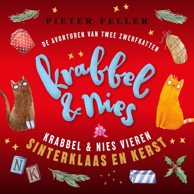 Couverture de livre pour Krabbel & Nies vieren sinterklaas en kerst