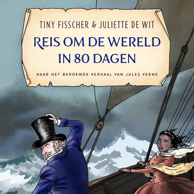 Couverture de livre pour Reis om de wereld in 80 dagen