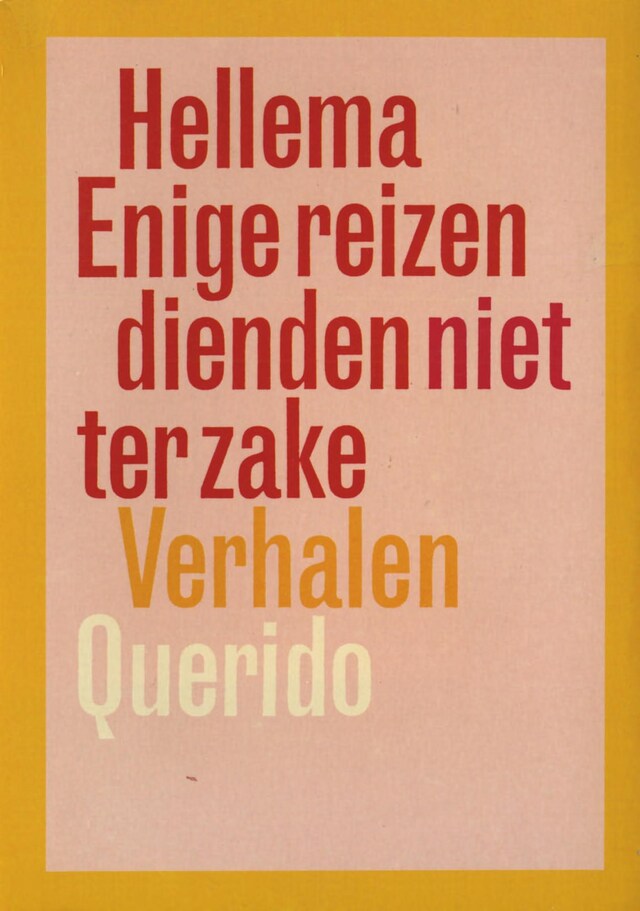 Book cover for Enige reizen dienden niet ter zake