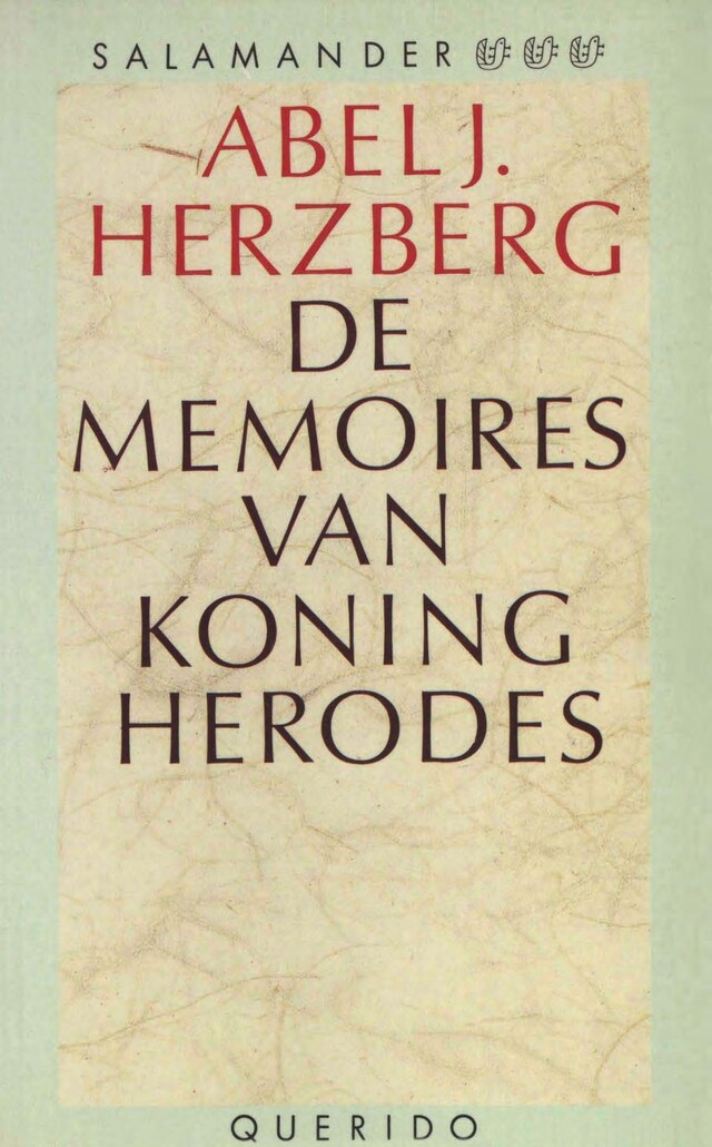 Book cover for De memoires van koning Herodes