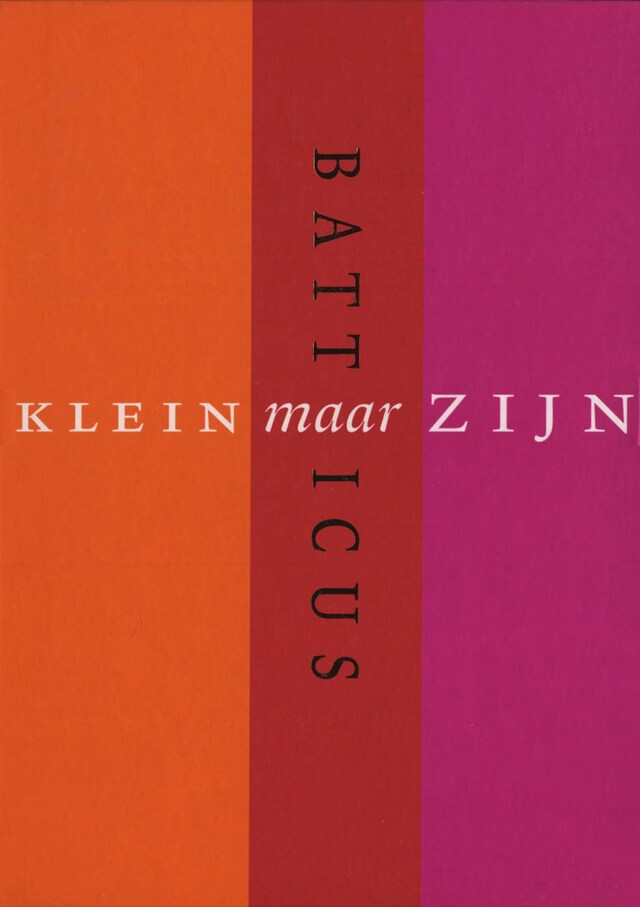 Book cover for Klein maar zijn