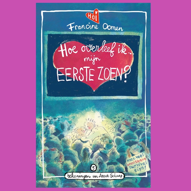 Couverture de livre pour Hoe overleef ik mijn eerste zoen?