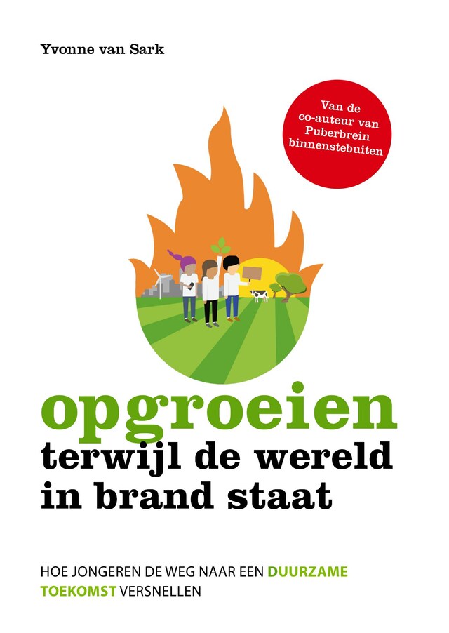 Boekomslag van Opgroeien terwijl de wereld in brand staat