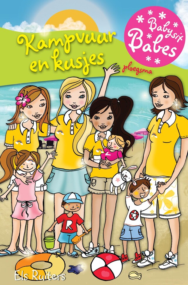 Book cover for Babysit Babes 8: Kampvuur en kusjes