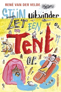 Stijn, uitvinder zet een tent op