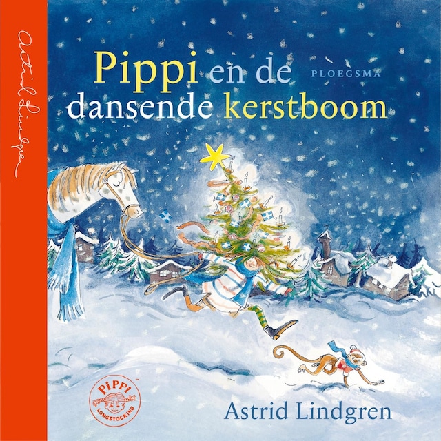 Boekomslag van Pippi en de dansende kerstboom
