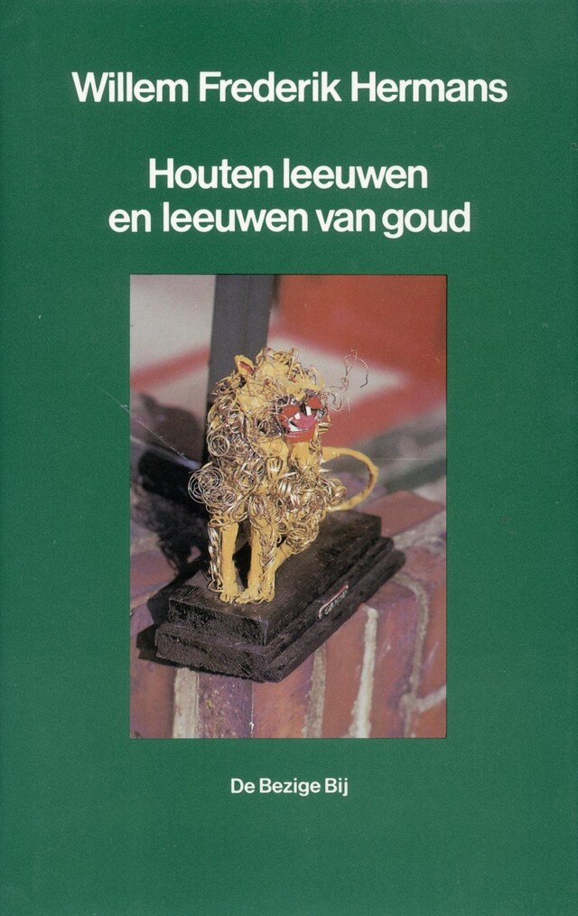 Houten leeuwen en leeuwen van goud