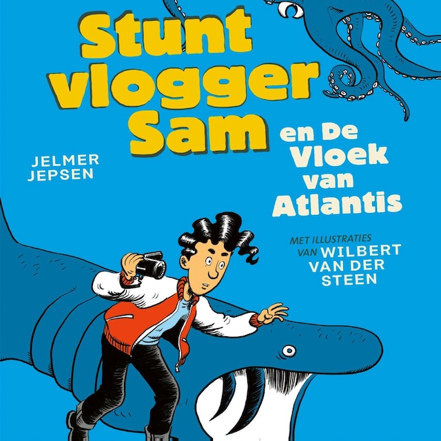 Book cover for Stuntvlogger Sam en de vloek van Atlantis