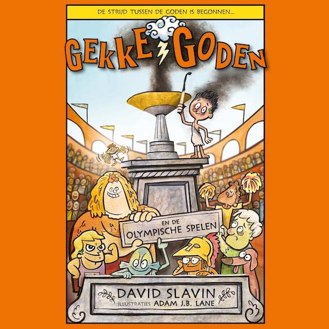 Book cover for Gekke goden en de Olympische Spelen