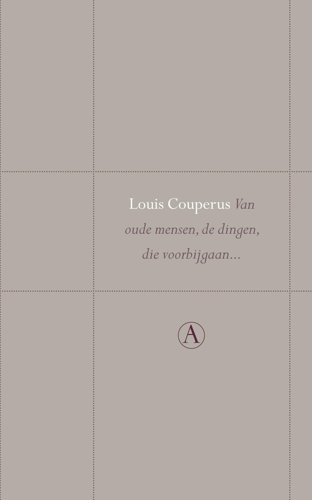 Portada de libro para Van oude mensen, de dingen, die voorbijgaan