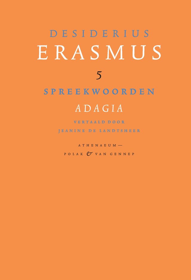 Spreekwoorden; Adagia Okładka książki dla Spreekwoorden; Adagia