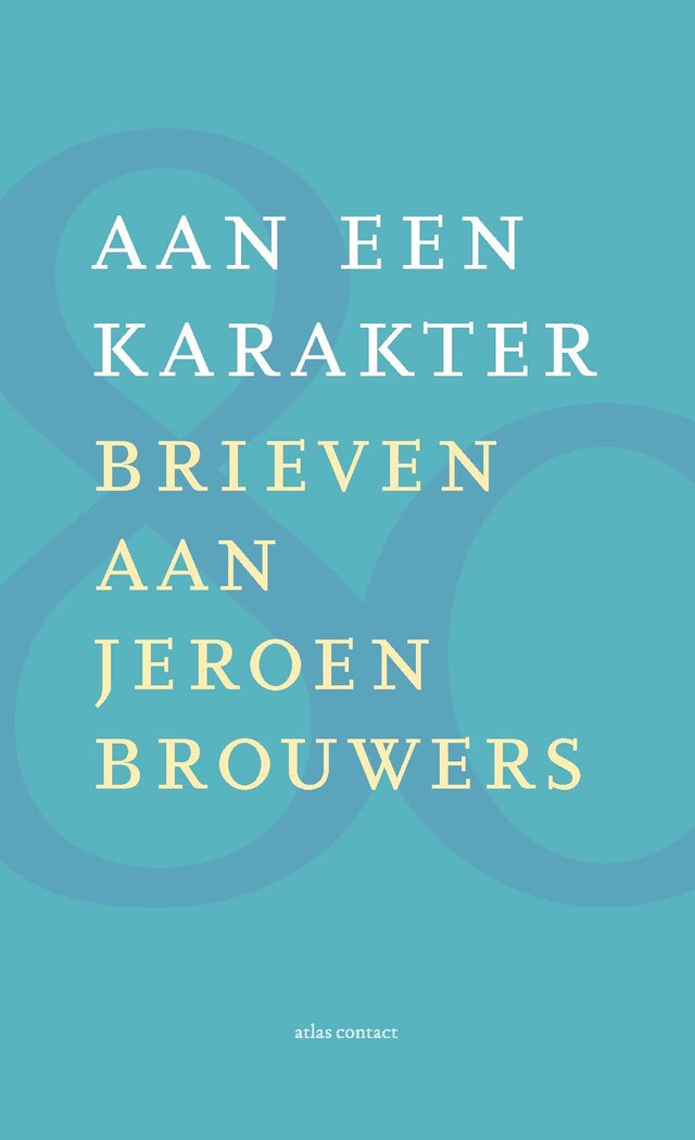Book cover for Aan een karakter