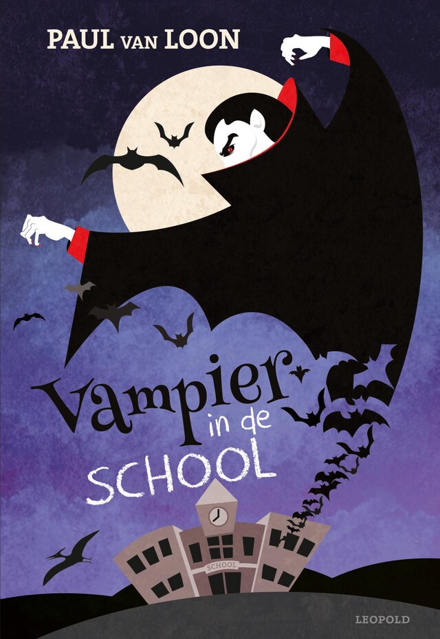 Boekomslag van Vampier in de school