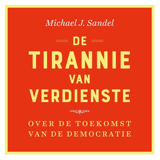 Book cover for De tirannie van verdienste