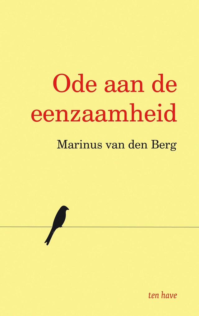 Boekomslag van Ode aan de eenzaamheid