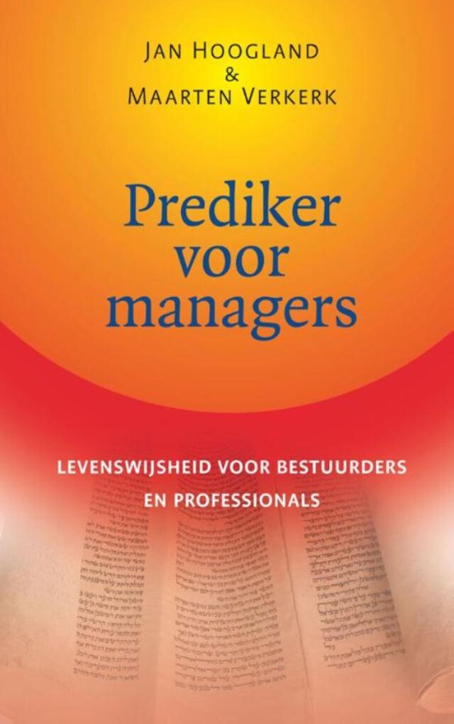 Book cover for Prediker voor managers