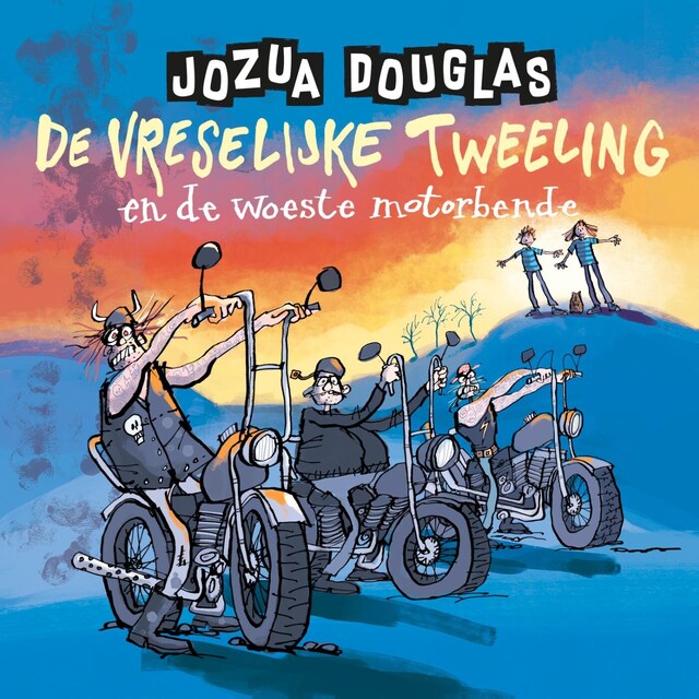 Portada de libro para De vreselijke tweeling en de woeste motorbende