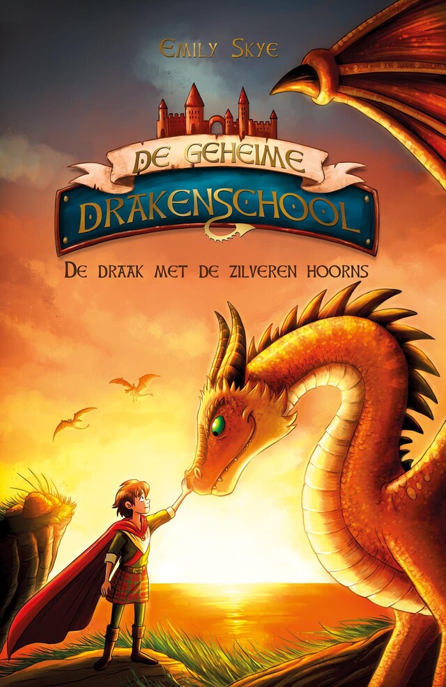 Book cover for De draak met de zilveren hoorns