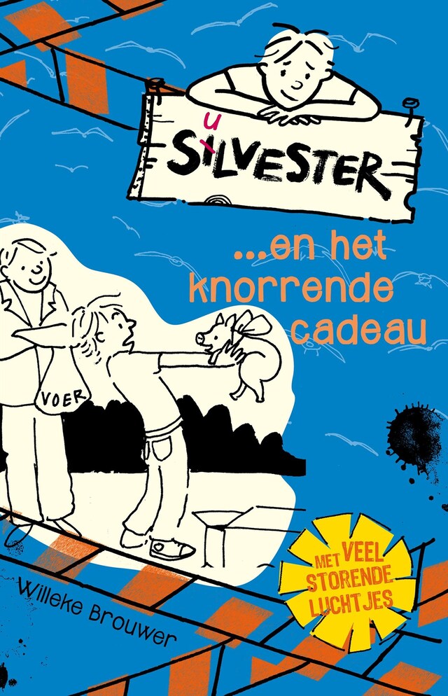 Book cover for Silvester... en het knorrende cadeau