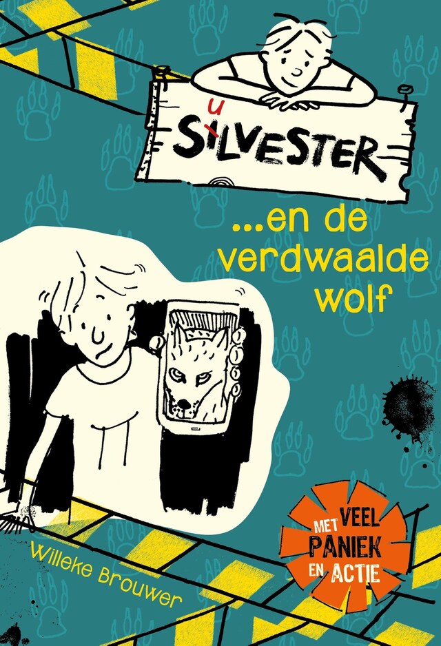 Portada de libro para Silvester... en de verdwaalde wolf