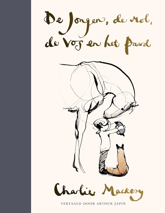 Book cover for De jongen, de mol, de vos en het paard