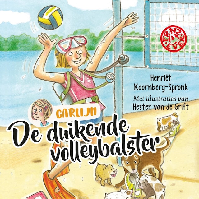 Copertina del libro per De duikende volleybalster