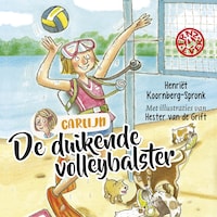 De duikende volleybalster