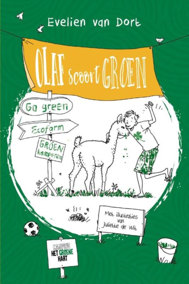 Book cover for Olaf scoort groen